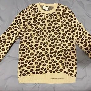 トップス Supreme Tiger & Leopard Knit Sweater L Supreme Big Cats Jacquard L S Top (SS23) - $128